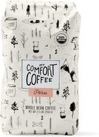 Mt. Comfort Coffee Organic Peru Medium Roast, 2.5 Pounds - Flavor Notes of Nutty, Chocolate, & Citrus - Sourced From Small, Peruvian Coffee Farms - Roasted Whole Beans