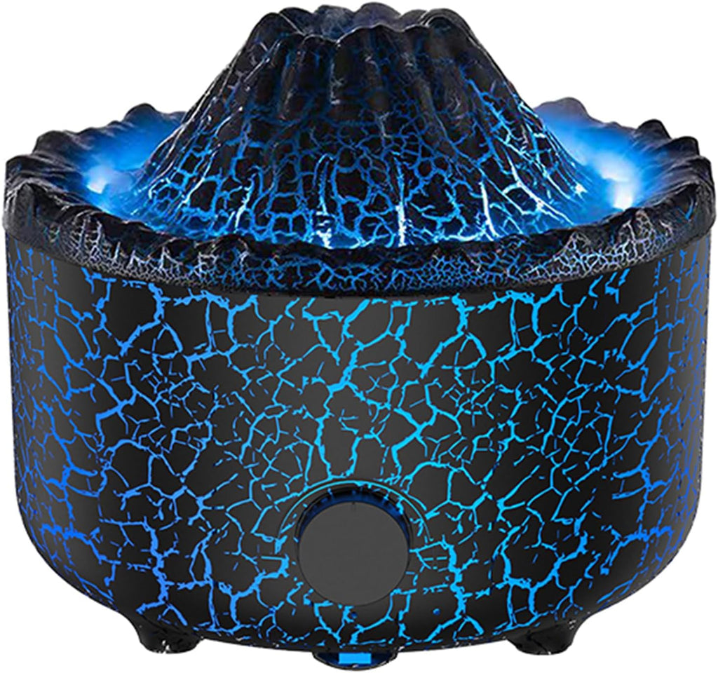 YALEDI Aromatherapy Essential Oil Diffuser, 560ml Ultrasonic Cool Mist Diffuser/Humidifier with Flame & Volcano 2 Mist Mode, for Bedroom,Office,Home, Auto Shut-Off, Remote Control, Gift (Blcak)