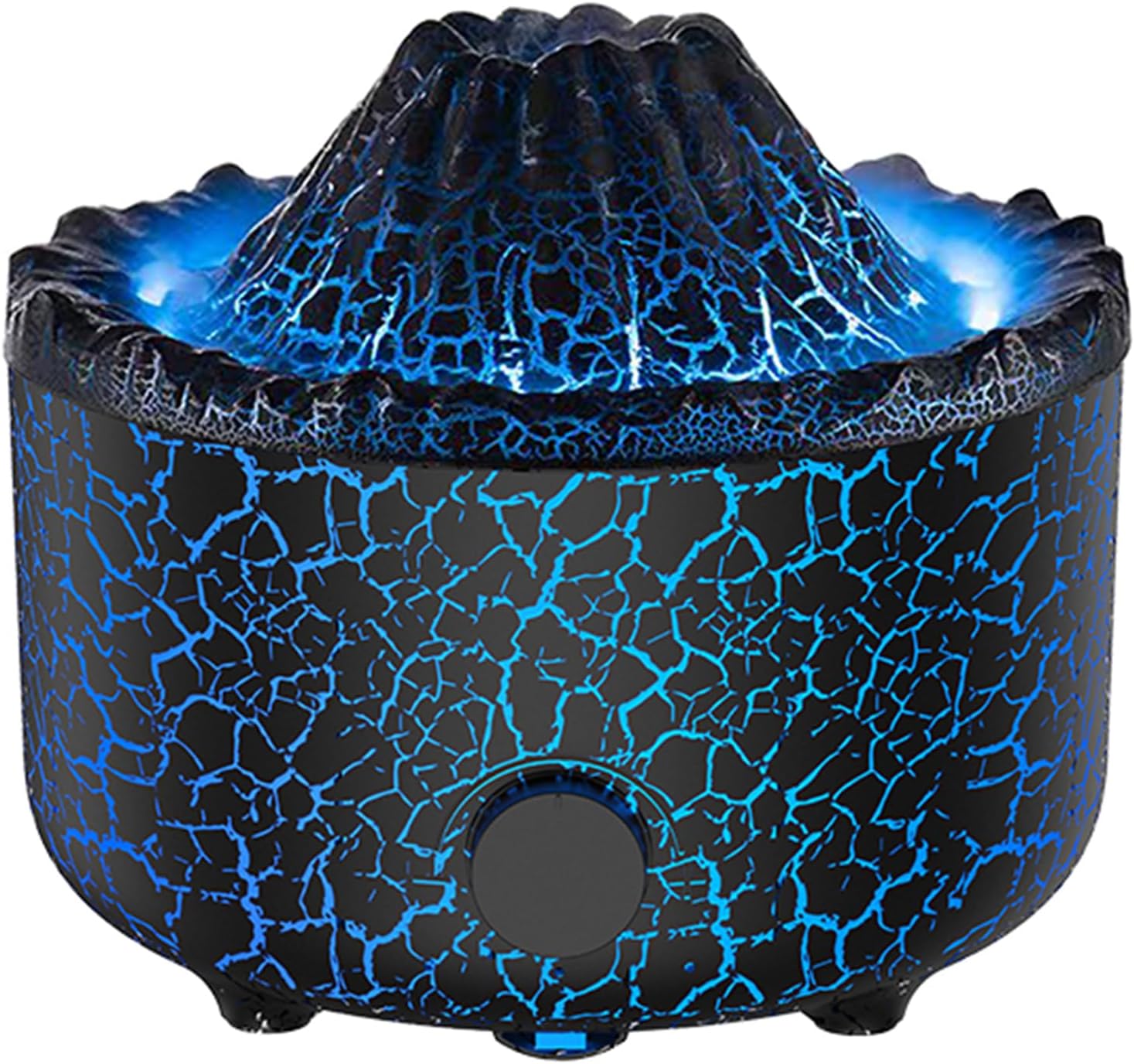 YALEDI Aromatherapy Essential Oil Diffuser, 560ml Ultrasonic Cool Mist Diffuser/Humidifier with Flame & Volcano 2 Mist Mode, for Bedroom,Office,Home, Auto Shut-Off, Remote Control, Gift (Blcak)