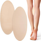 2 Pairs Silicone Adhesive Calf Pads, Non-Slip Leg Patches for Skinny Legs, Invisible Calf Correction and Enhancer Inserts for Women, 8" X 3.6" Large
