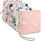 4Pcs Sanitary Period Bag, Small Period Pouch Napkin Storage Bag for Teen Pads, Tampon Organizer Pouch Feminine Care Period-Bags Kit for Teen Girls