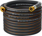 5/8 in. × 50 ft. High Flow Heavy Duty Garden Hose Flexible Hybrid Rubber Water Hose, No Memory Durable Premium Water Hose for Watering, Irrigation, Water Transfer Pump