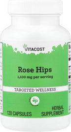 Vitacost Rose Hips -- 1,100 mg per serving- 120 Capsules