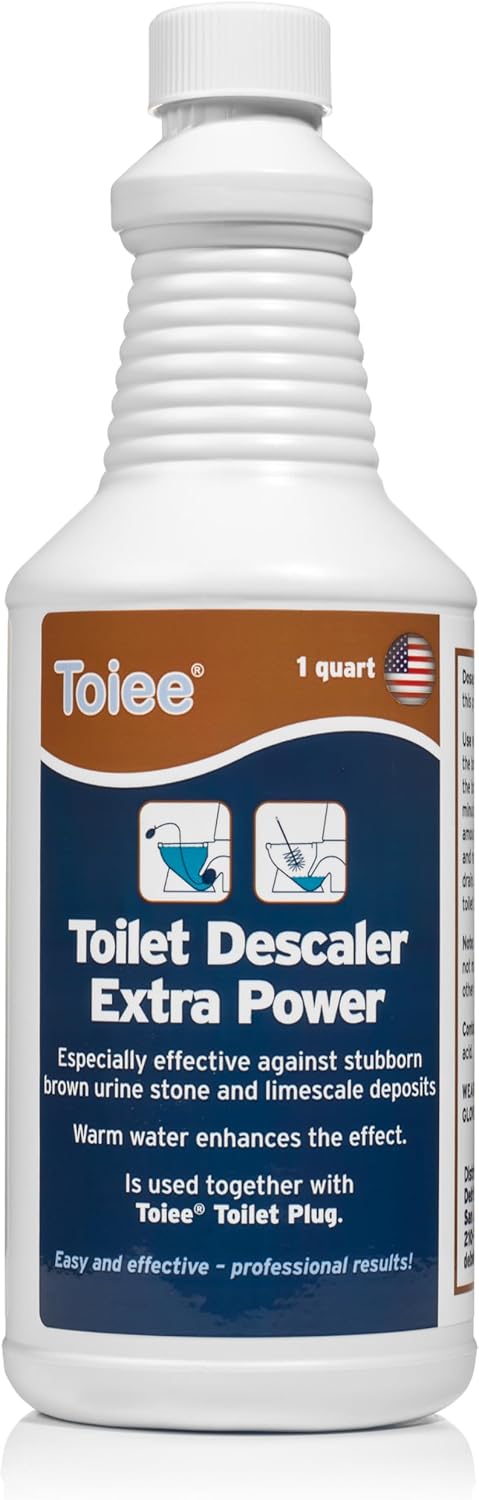 Toilet Descaler Extra Power, 1 Quart, Professional Strength Limescale and Mineral Deposit Remover