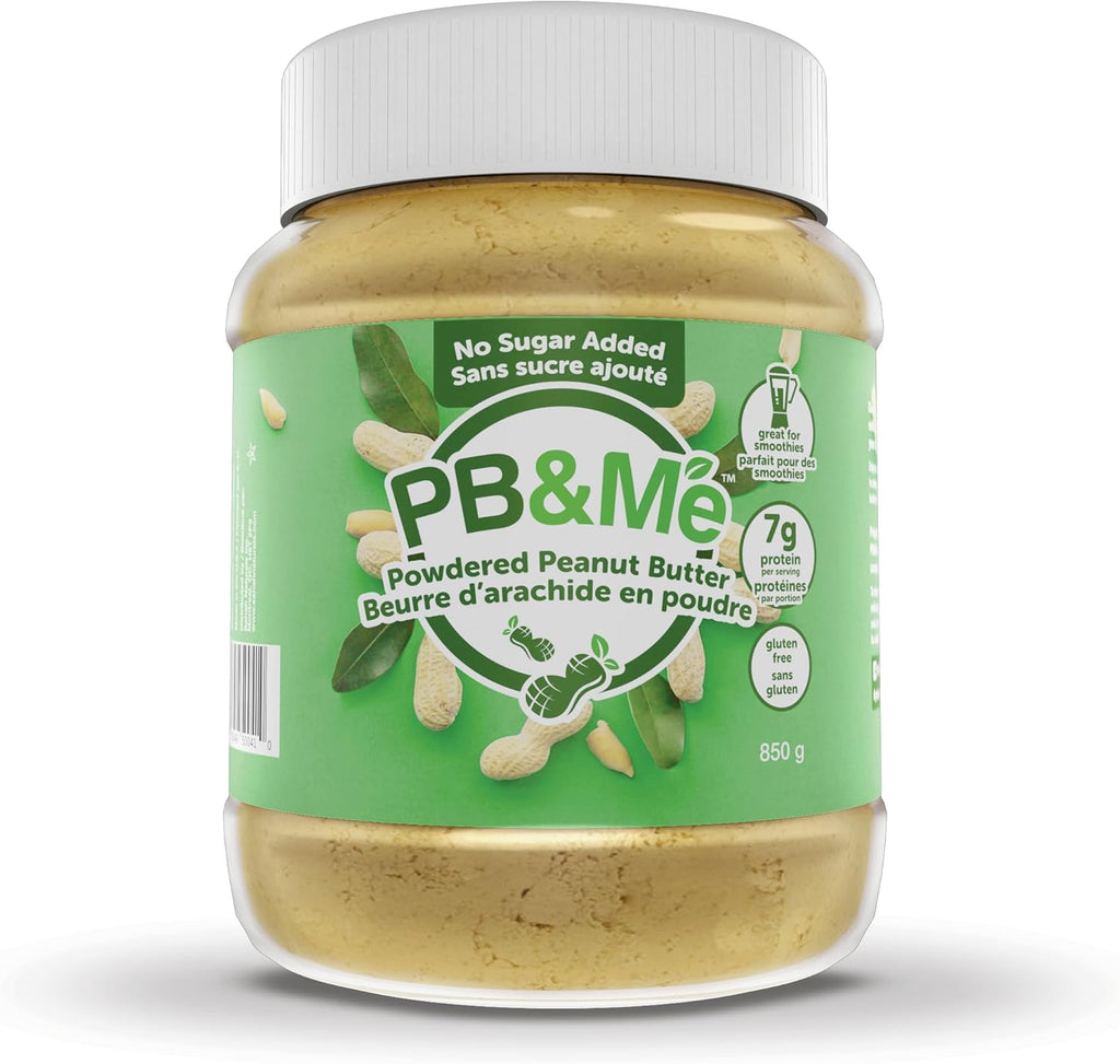 PB&Me Sugar Free Peanut Butter Powder - Powdered Peanut Butter No Sugar for Low Calorie Snacks, Peanut Butter Powder Protein for Smoothies, Low Carb Peanut Powder Protein Snack, 2lb Jar (1-Pack)