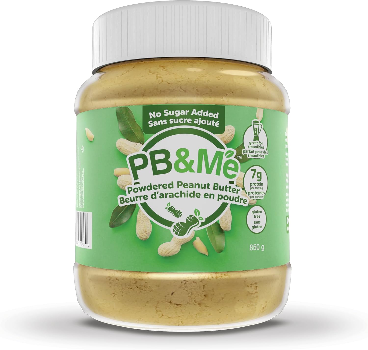 PB&Me Sugar Free Peanut Butter Powder - Powdered Peanut Butter No Sugar for Low Calorie Snacks, Peanut Butter Powder Protein for Smoothies, Low Carb Peanut Powder Protein Snack, 2lb Jar (1-Pack)