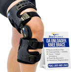OA ROM Unloader Knee Brace - Adjustable Offloading for Degenerative Joint Disease and Osteoarthritis with Varus Valgus Correction L1843 L1851 (Left - Thigh up to 30 in)