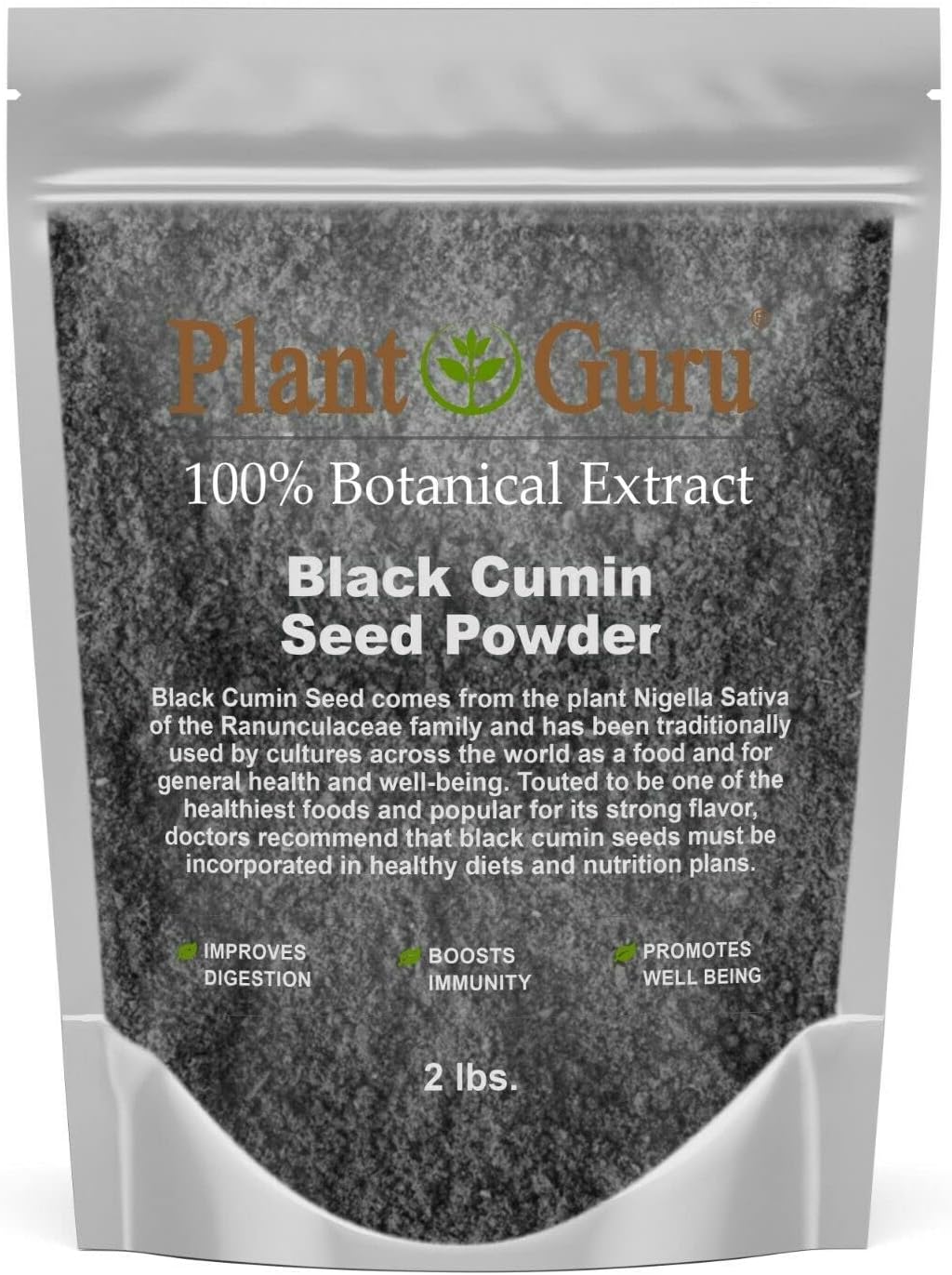 Black Cumin Seed Powder Ground 2 lbs. Bulk - Nigella Sativa - Kalonji 100% Pure Natural Herb Spice.