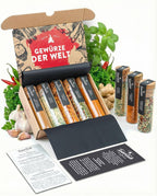 TIMBER TASTE® World Spice Set - Gourmet Exotic Spices from Around the World | Seasoning Gift Set for Him | Unique Spice Blends | Exotic Flavor Profiles | International Seasoning Collection for Men