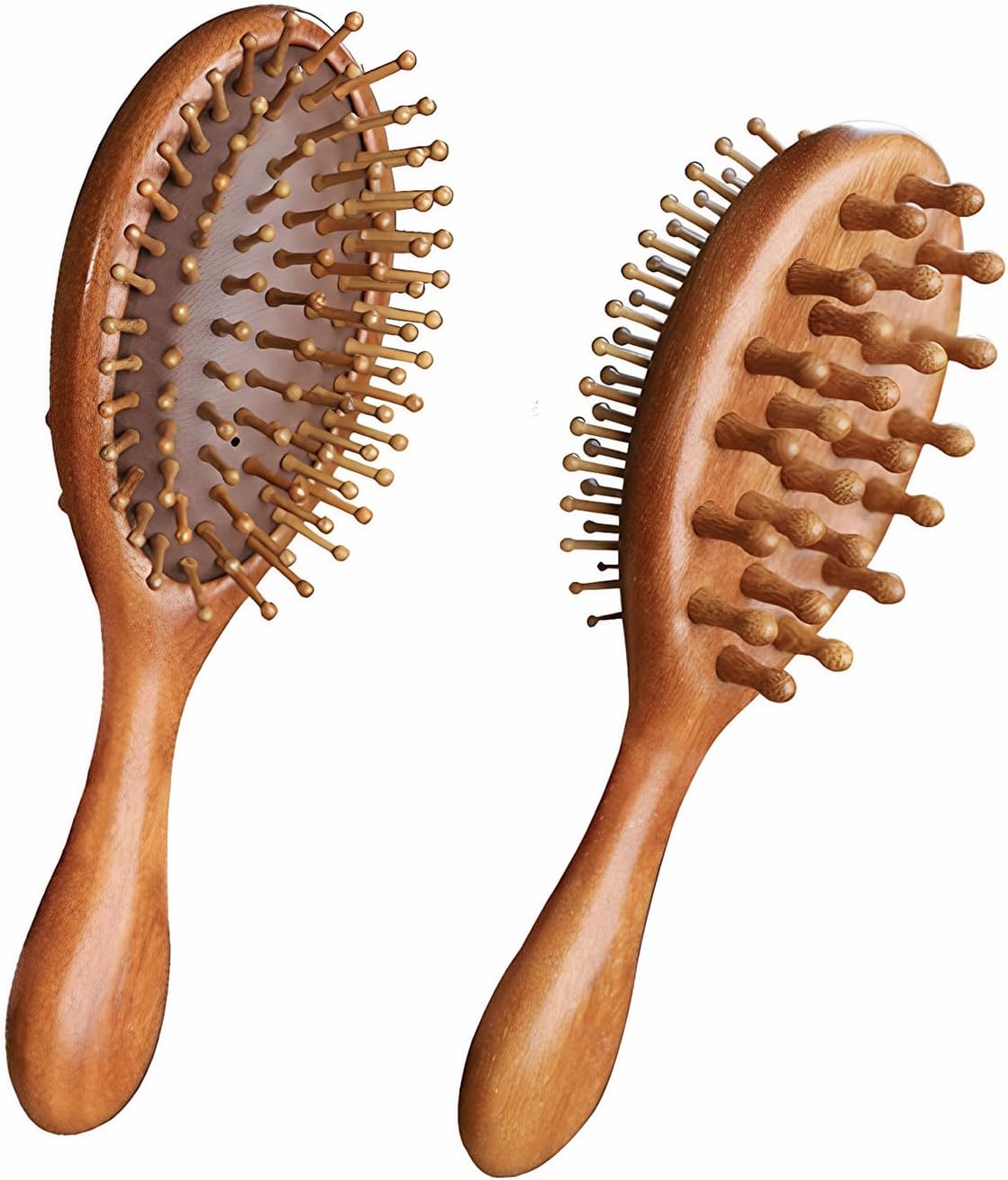 YHNNH Scalp Massager Hair Growth Brush,Head Massager Scalp Stress Relax Dandruff Comb,Wooden Scalp Exfoliator Head Scratcher,Unisex (Sandalwood)