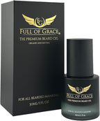 FULL OF GRACE Premium Beard Oil for Men & Natural Conditioner – Softens & Tames Beards Instantly – Non-Greasy, Fast Absorbing – Eliminates Dryness & Itch – Oud, Vanilla Caviar & Amber | 30ml