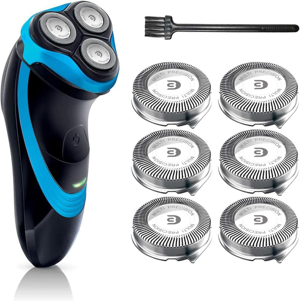 SH30 Replacement Heads for Philips Norelco Shaver Series 3000, 2000, 1000 and S1560, SH30 Blades for Philips Norelco 3900, 3600, 2400, 6 Pieces of Pack
