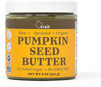 crait Organic Raw Sprouted Pumpkin Seed Butter, Pumpkin Butter Spread, Unsweetened, Unsalted, Single Ingredient, Vegan, Paleo, Keto-Friendly, Palm-Oil Free, Made in the USA (8 Ounce) Seal Issue Fixed