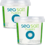Cornish Sea Salt Mineral Flakes | Cooking & Hydration | Hand-Harvested in Celtic Waters | 5.3 oz Resealable Tub (Pack of 2)