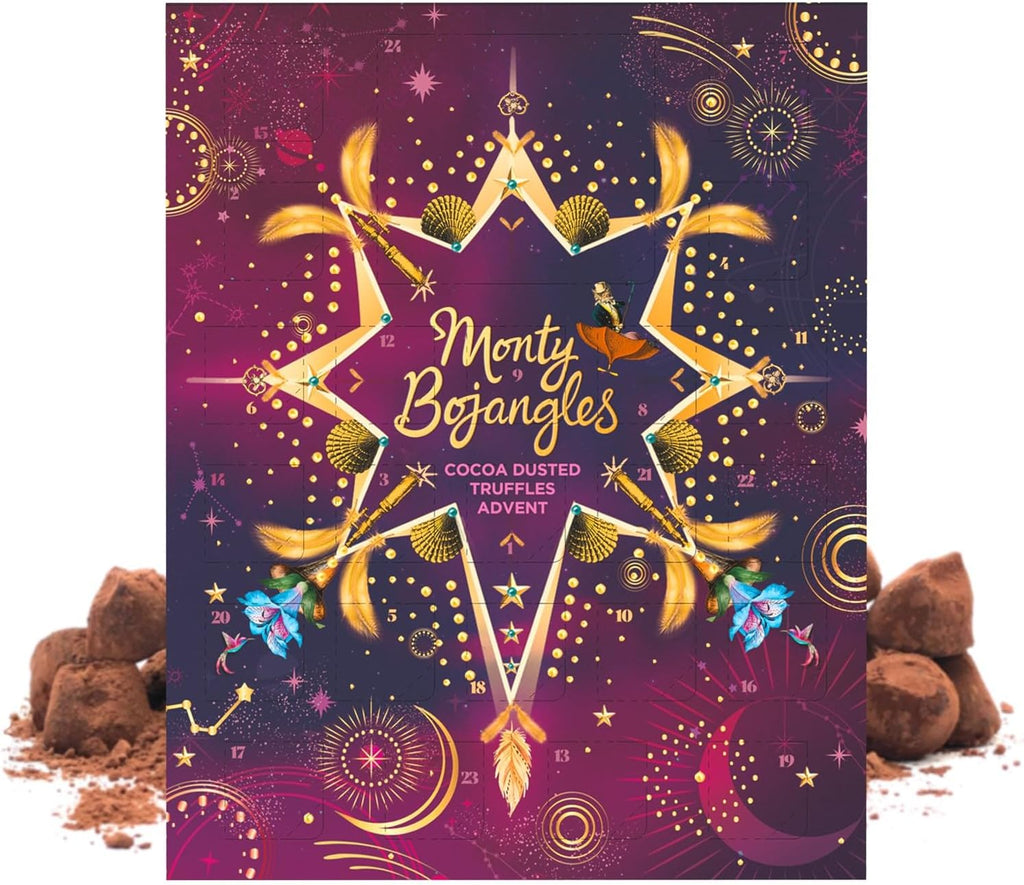 Monty Bojangles Enchanting Winter Nights Advent Calendar Chocolate Truffles (8.3oz), Gifts For Chocolate Lovers With Delicious Truffles, Luxury Christmas Advent Calendar