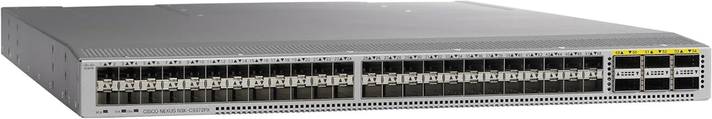 Cisco Nexus N9K-C9372PX 48x 1/10G SFP+ & 6x 40G QSFP+ Switch (Renewed)