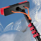High-Strength Carbon Fiber Retractable Window Cleaning Brush - Solar Panel & High-Altitude Cleaning Pole with Water Fed Function for Efficient, Streak-Free Results