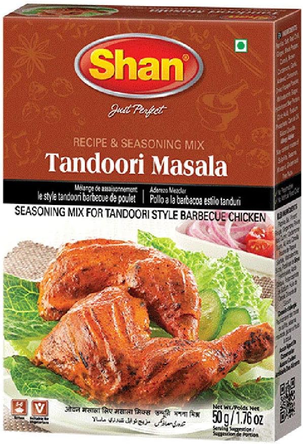 Shan - Tandoori Masala Seasoning Mix (50g) - Spice Packets for Tandoori Style Chicken