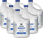 (6 Gallons) Ultra Germicidal Liquid Bleach - For Laundry, Disinfecting, Sanitizing, Deodorizing, Mold & Mildew Stain Remover - 1 Gallon Jugs