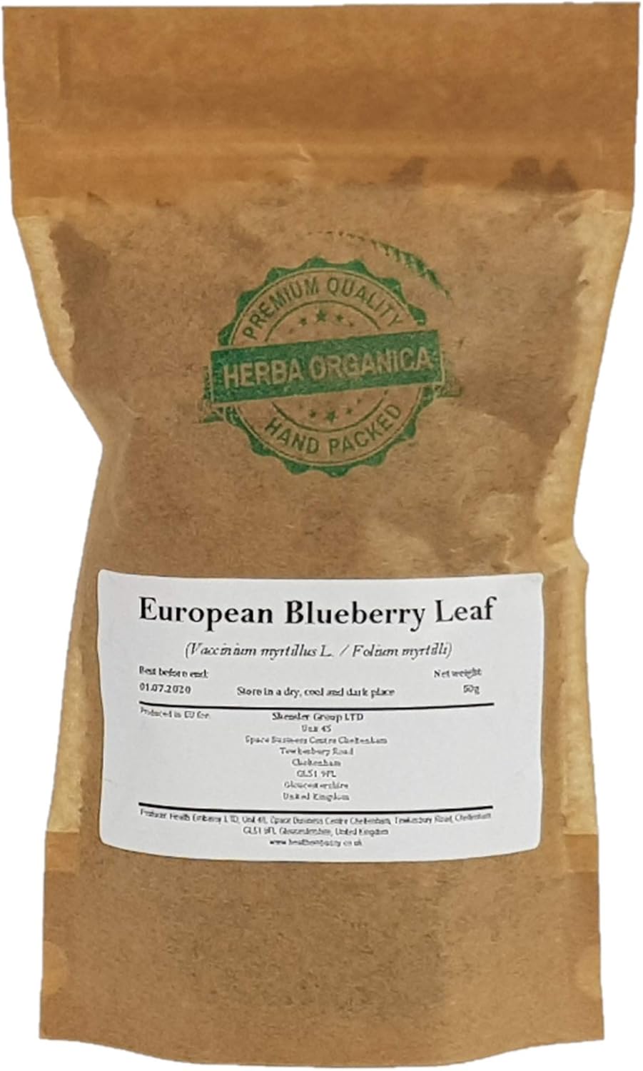 Herba Organica European Blueberry Leaf - Vaccinium Myrtillus L - Herbal Tea (50g)