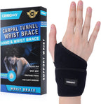 CERBONNY Carpal Tunnel Wrist Brace,1Pack Wrist Support Brace Adjustable Wrist Strap Reversible Wrist Brace for Sports Protecting/Tendonitis Pain Relief/Carpal Tunnel/Arthritis-right