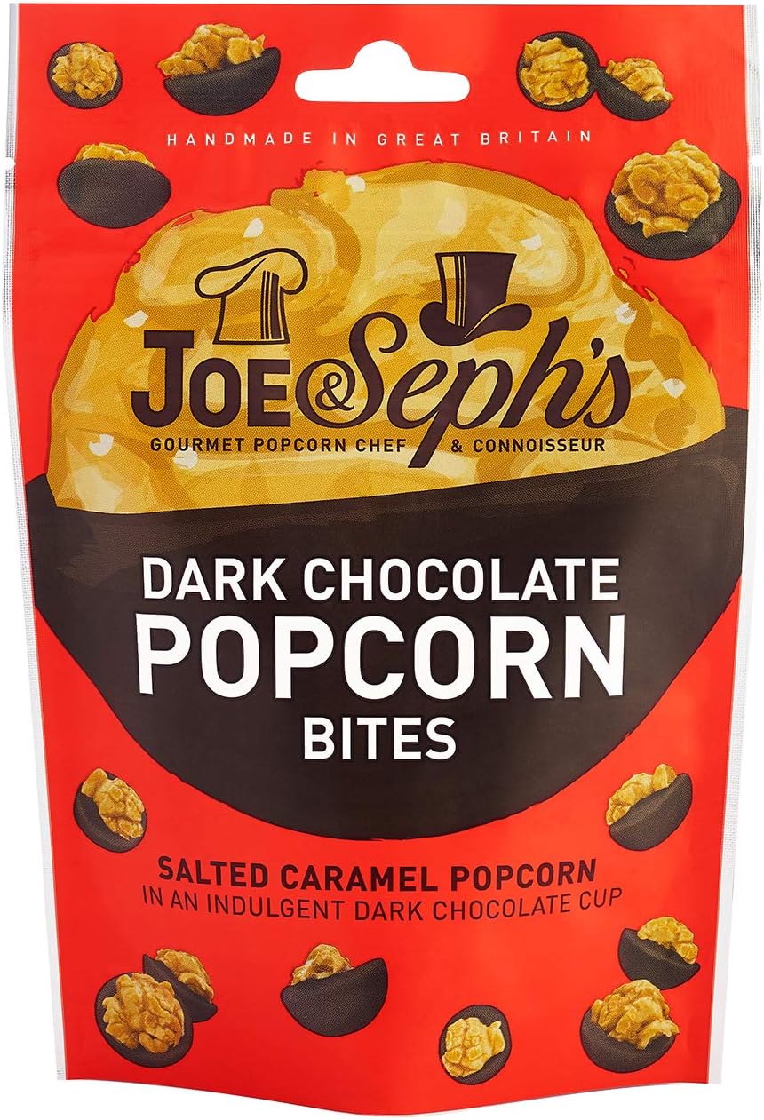 Joe & Seph's Dark Chocolate Popcorn Bites 63g