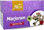 Harraz Natural Drink Herbal Marjoram Herbal Tea Bags Herbal Herb Herbs Non Gmo No Additives No Artificial Coloring Kosher Halal (25 Tea Bags) الحراز بردقوش حلال