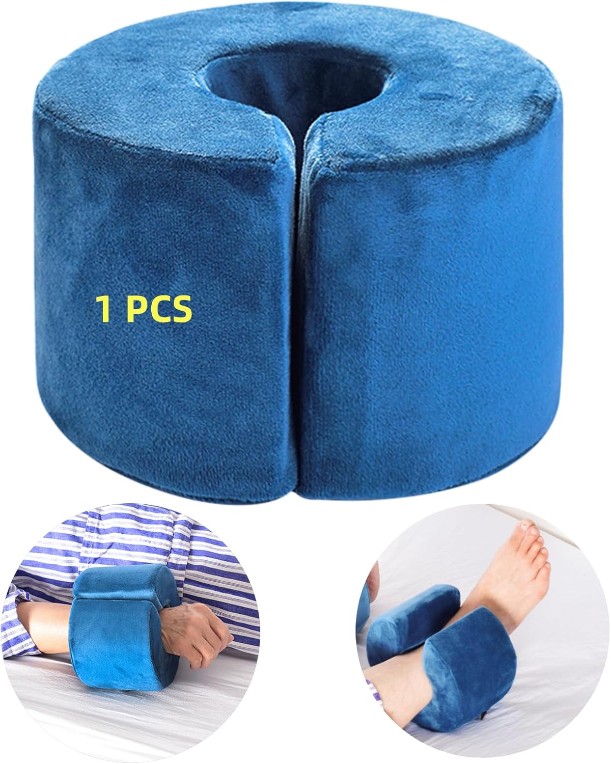 1pcs Foam Foot Elevator Support Pillow Ankle Heel Protector Anti-Bedsore Rest Elevating Support Pad Patient Elderly Foot & Hand Cushion for Relieve Pressure Preventing Ulcers Sores