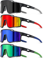 Polarized Sport Sunglasses Men Cycling Driving Fishing UV Protection Sun Glasses Lightweight Big Frame Mountain Bike Goggles