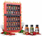Hot Sauce Gift Set of 30 – Master Collection Variety Sampler Box, Assorted Gourmet Flavors, Spicy Chili Pepper Pack for Cooking, Grilling & Dipping | Heat Challenge Gift for Men, Food & Spice Lovers
