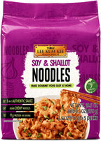 Lee Kum Kee Soy & Shallot Noodles (3.9 oz each, 5 Count - 1 Pack) Vegan | Savory & Aromatic | Chewy Noodles | Perfect for Quick Meals