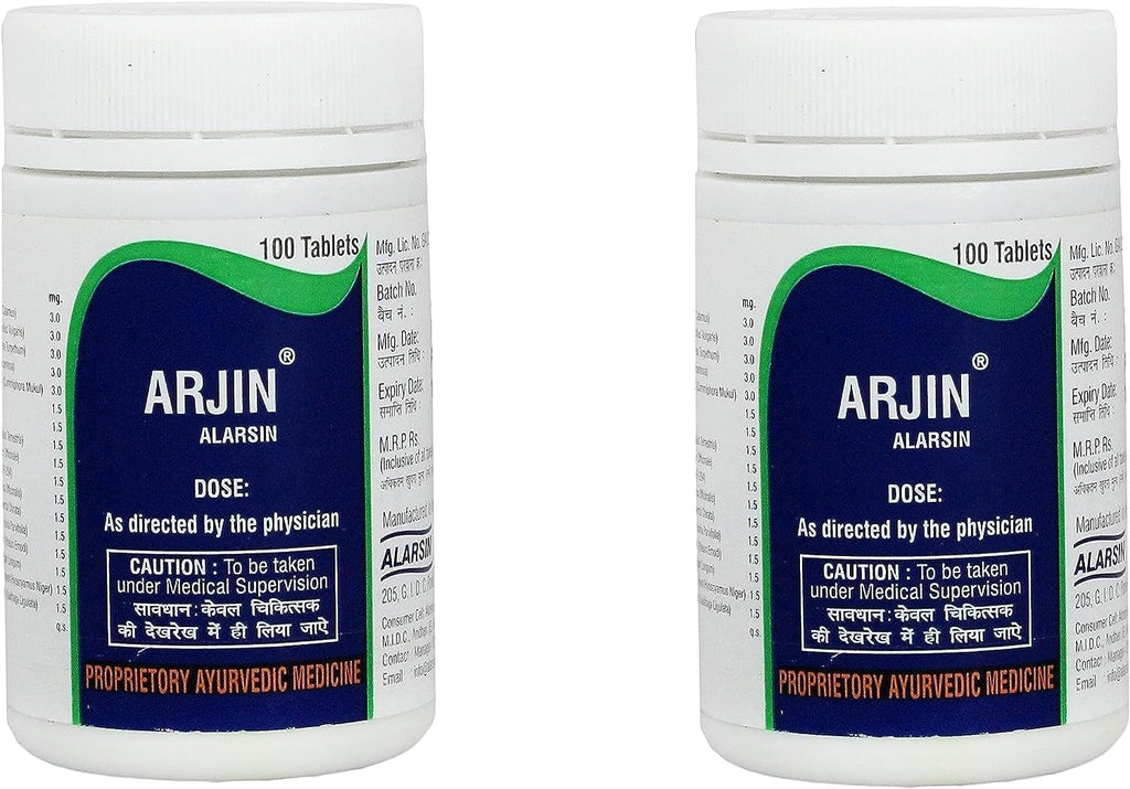 (Pack of 2) Alarsin Arjin (100 Tablets Each) - by pharmacylife
