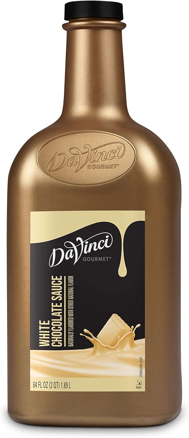 DaVinci Gourmet White Chocolate Sauce, 64 Fluid Ounces (Pack of 1)