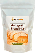 Molibake Multigrain Bread Mix – Premium All-Natural Baking Mix for Bread Machine and Oven – 15 oz – Gourmet Blend with Sunflower Seeds, Brown Flax, Pumpkin Seeds, Oat Flakes, Rye, Barley Malt, Wheat Bran – Easy-to-Use Bread Maker Mix for Homemade Baking