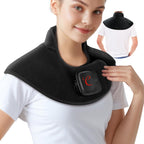 Comfytemp Cordless Heating Pad for Neck & Shoulder, 2.5 lb Weighted Rechargeable Heat Wrap, Electric Cervical Spine Heater with 3-8H of Battery Life, Mother's Day Birthday Gifts for Women Men Mom Dad