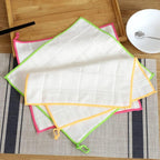 4 Pack Wood Fiber Dish Cloths, Highly Absorbent Kitchen Cleaning Towels, Reusable Dishwashing Scrubbing Cloths