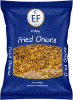 EF - Crispy Fried Onions, 400g (14 oz), Kosher, Halal, Product of Netherlands
