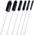 Brush Family Straw Cleaner Brush Set,6 Piece 12" Long Pipe Tube Bottle Brushes for Cleaning Narrow Neck Bottles,Coffee Maker,Glass Cups