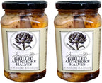 Trader Joe's Grilled Artichokes Halves (2 Pack, Total of 24oz)