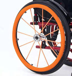 22/24Inch Silicone Wheelchair Push Rim Covers, Non-Slip Wear-Resistant Hand Push Cover, Wheelchair Handrim Covers (Color : 003, Size : 24in)