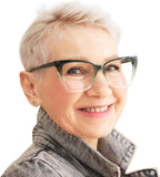Cat Eye Reading Glasses for Women Stylish Oversized Readers with Spring Hinges 1.0 1.25 1.5 1.75 2.0 to 3.5 4.0