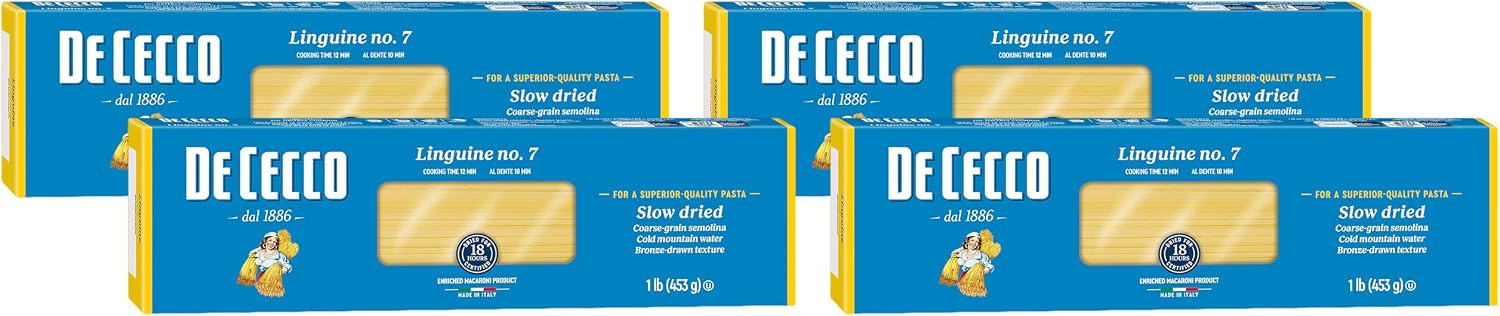 De Cecco Linguine Pasta, 16 Oz (Pack of 4)