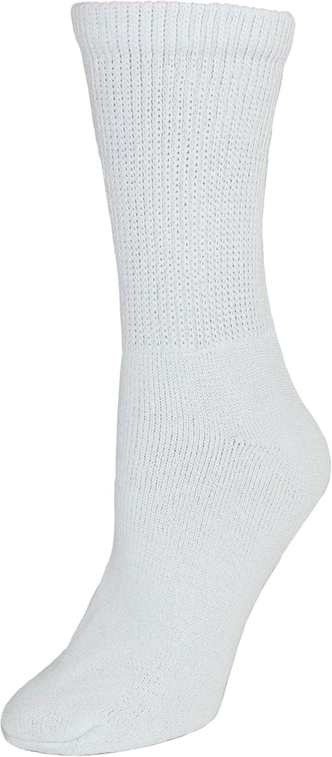 CTM Women's Diabetic Crew Socks (3 Pair Pack)