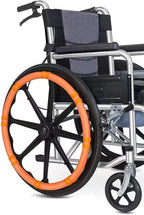 1Pair Wheelchair Push Rim Covers, Wheelchair Push Rim Protective Cover,Rear Wheel Sports Wheelchair Cover, Silicone Hand Push Cover-Improve Grip and Traction (Color : D)