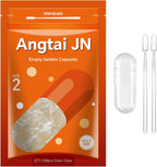 Empty Gelatin Capsules Size 2 Pure Bovine Clear (100 Count) Gluten Free, Non-GMO, Halal Certified Pill Gel Caps Filling Kit with 2 Spoons for DIY Your Own Supplements