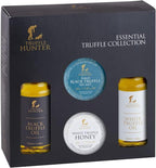TruffleHunter - TruffleHunter Preserved Truffle Selection Gift Set - Black & White Truffle Oil, Sea Salt, Truffle Honey