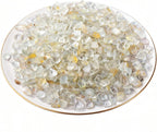 Erliway 7-9mm Natural Topaz Crystal Chips, 100g Polished Healing Crystal Chips Crushed Tumbled Stones for Vase Filler, Aquarium Gravel, Reiki Healing, Meditation, Home Decor and DIY Jewelry Crafts