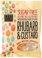3 x Free From Fellows Sugar Free Rhubarb & Custard Sweets 2.46oz