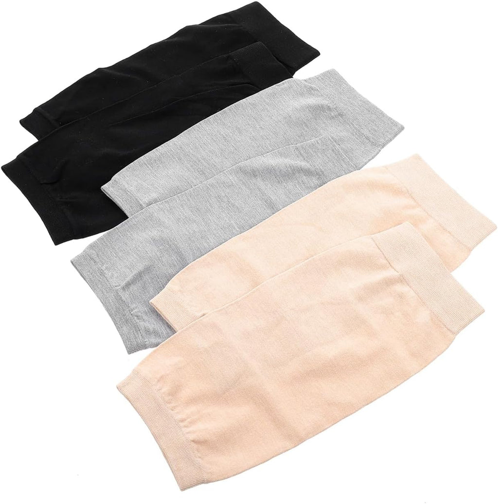 3 Pairs Scar Covering Elbow Brace Breathable Elbow Protector Covers Compression Sleeves Arm Brace Sleeve Protective Support Men and Women Elasticity