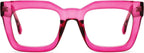 AQWANO Stylish Blue Light Reading Glasses Women, Fashion Oversized Square Designer Readers Computer Eyeglasses